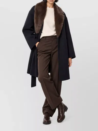 P.a.r.o.s.h Wool Fitted Jacket In Blue