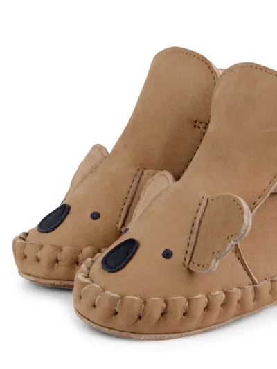 Donsje Kapi Koala Booties In Brown