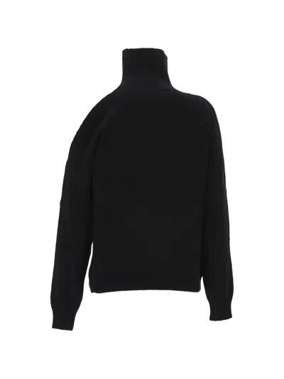 Irreplaceable Cut-out Roll-neck Sweater In Black