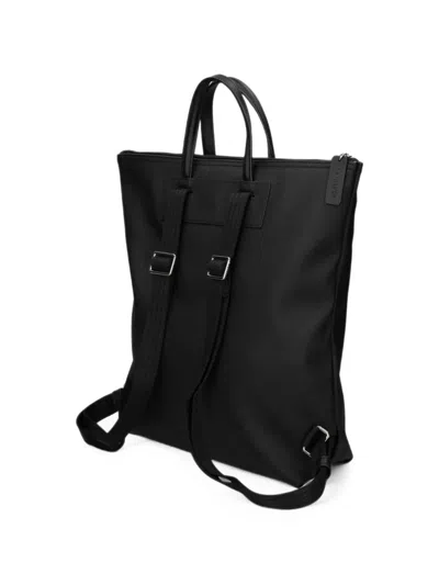 Lacoste Medium Logo-patch Backpack In Black