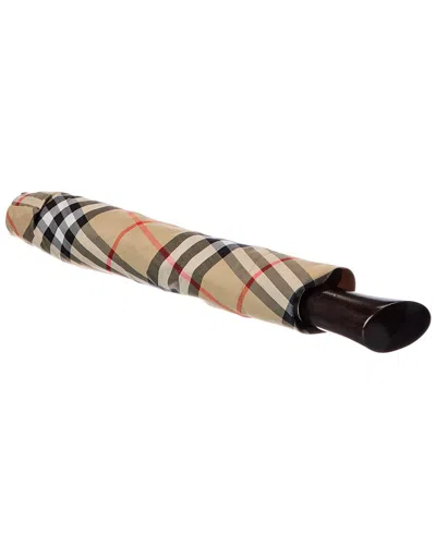 Burberry Check Folded Umbrella In Multi