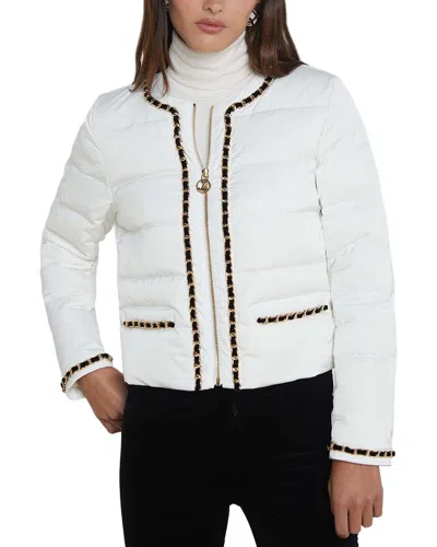 L'agence Crest Light Down Jacket In White