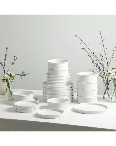 Stone Lain Roscoe 24pc Dinnerware Set In White