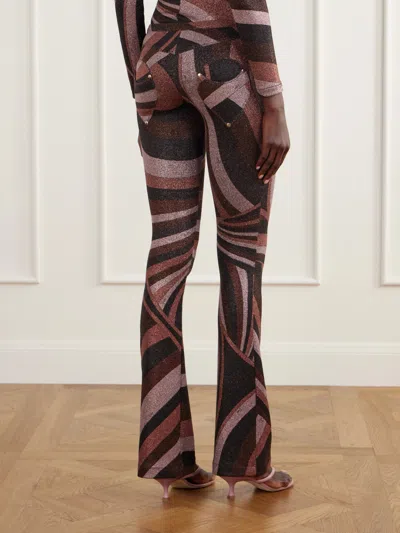 Pucci Spiral Printed Pants In Multi