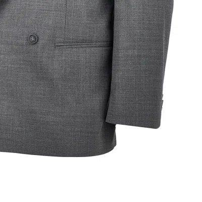 Marsēm Wool-blend Double-breasted Jacket In Gray