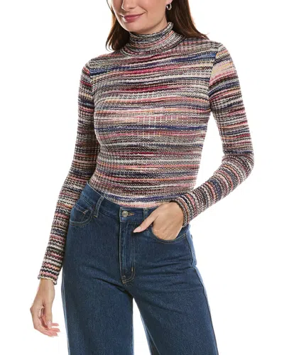 Missoni Rollkragenpullover Aus Rippstrick In Space-dye-optik In Multi