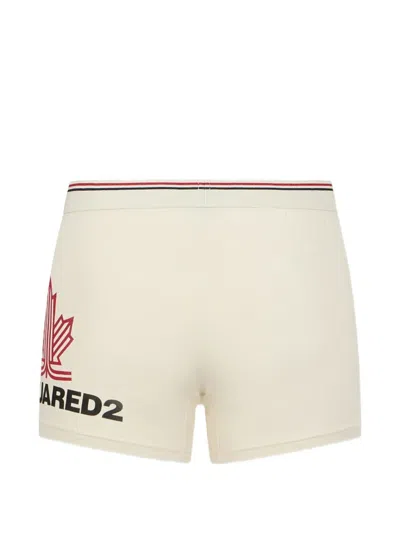 Dsquared2 Ski Leaf Trunks In Neutral