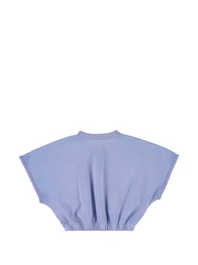 Morley Xose Elasticated-hem T-shirt In Blue
