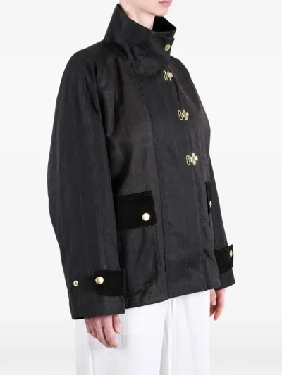 Barbour Checked Jacket In Green