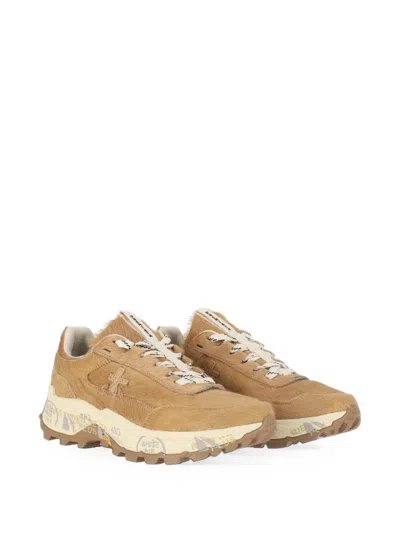 Premiata Sneakers Devind Beige In Brown
