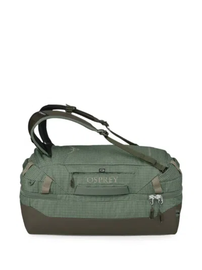 Osprey Transporter Grid-pattern Backpack In Green