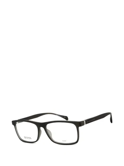 Hugo Boss Rectangle-frame Glasses In Black