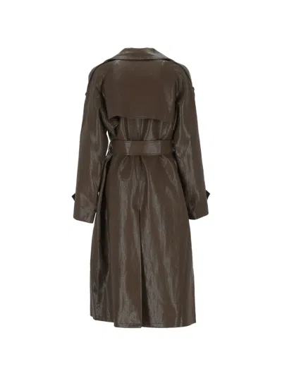 DOUBLE-BREASTED BELTED TRENCH COAT