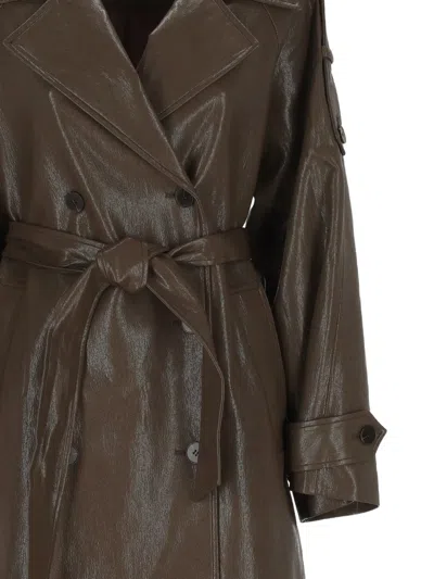 DOUBLE-BREASTED BELTED TRENCH COAT