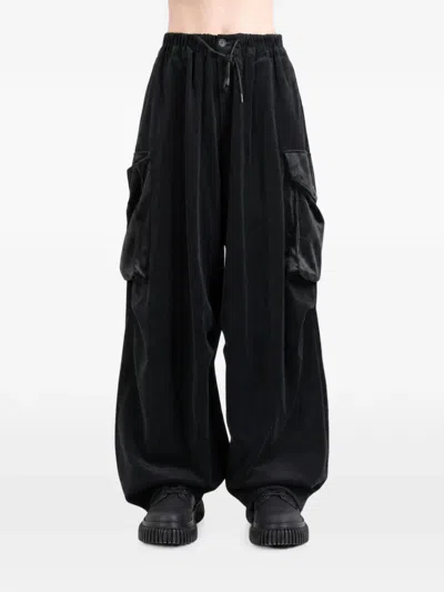 Y-3 Drawstring Cargo Pants In Black
