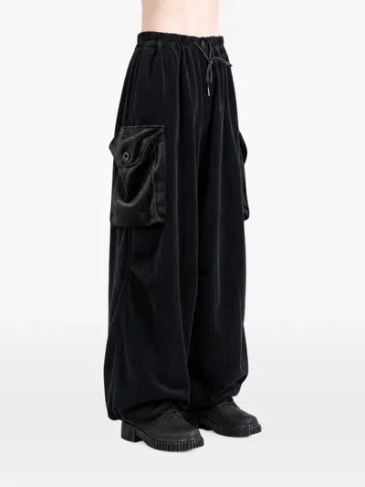 Y-3 Drawstring Cargo Pants In Black
