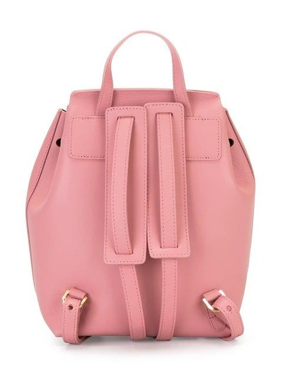Shop Mansur Gavriel Mini Drawstring Backpack In Pink