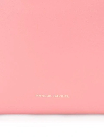Shop Mansur Gavriel Mini Drawstring Backpack In Pink