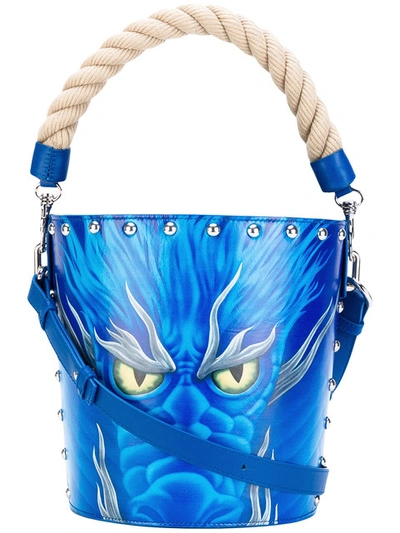 Jw Anderson Leather Dragon Bucket-bag