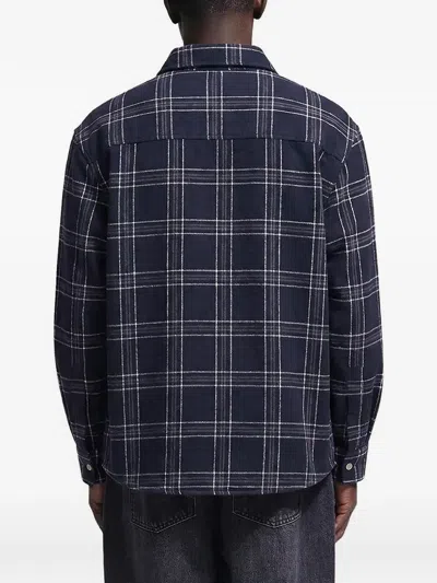 Bram's Fruit Check Flannel Shirt In Blue