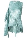MAGDA BUTRYM sequin embellished tie waist blouse,CARDIF12027071