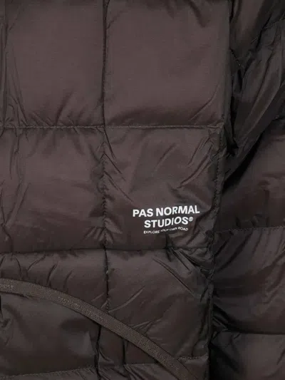 Pas Normal Studios Off-race Quilted Down Jacket In Brown