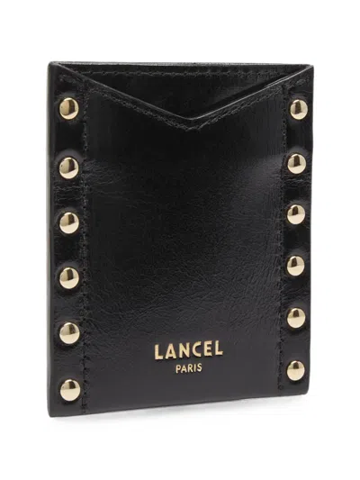 Lancel Studded Leather Cardholder In Pattern