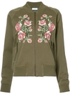 ANINE BING embroidered bomber jacket,DRYCLEANONLY
