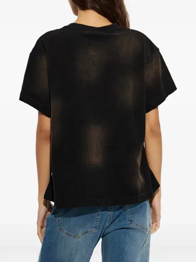 Misbhv Printed Washed-effect T-shirt In Multi
