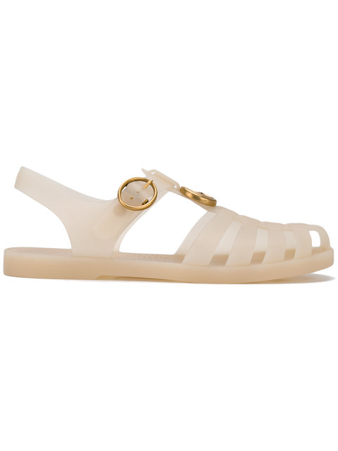 gucci buckle strap sandals