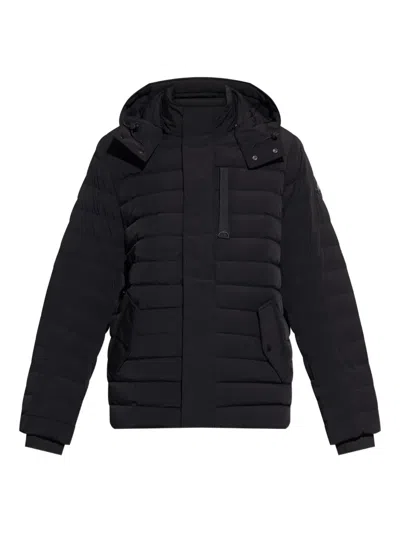 Moose Knuckles Greystone Down Jacket In Black