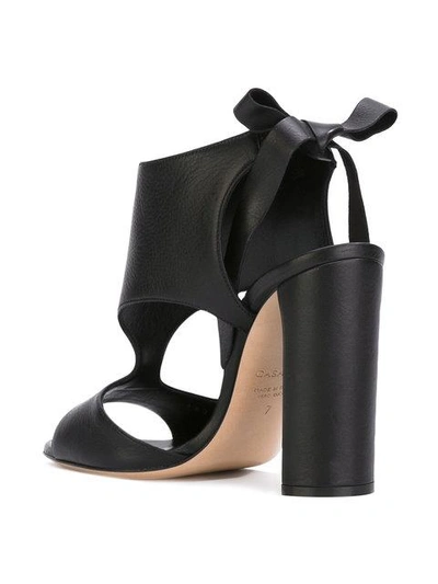 Shop Casadei - Chunky Heel Daytime Sandals  In Black
