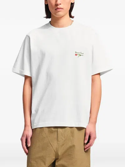 Bram's Fruit Flora 2.0 Logo-print T-shirt In White