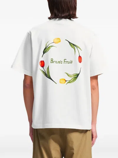 Bram's Fruit Flora 2.0 Logo-print T-shirt In White