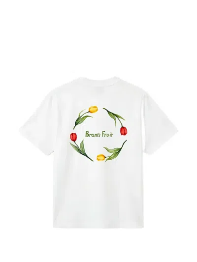 Bram's Fruit Flora 2.0 Logo-print T-shirt In White