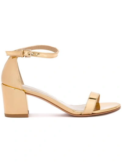 Stuart Weitzman Simple Sandals - Metallic In Metallic