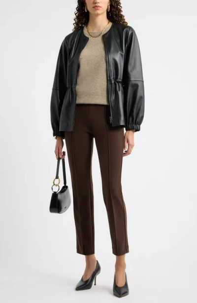 Nordstrom Ankle Pull-on Pants In Brown