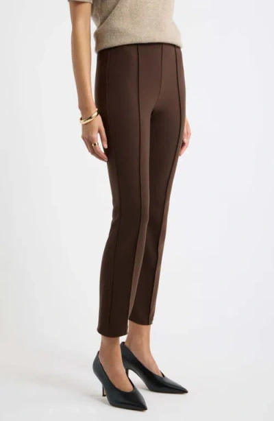 Nordstrom Ankle Pull-on Pants In Brown