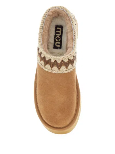Mou Platform Clog Slippers In Multi