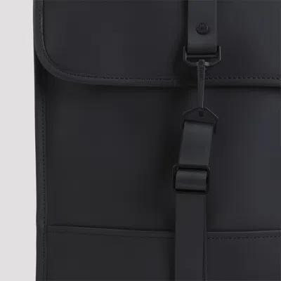 Rains Black Backpack In Black