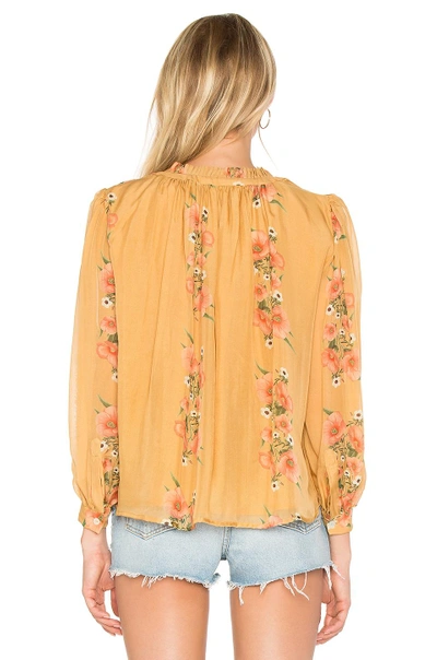 Shop Carolina K Katie Blouse In Yellow