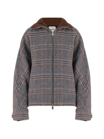 CHECK-PATTERN JACKET