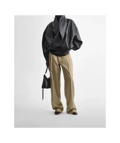 Phoebe Philo Moon Pilot Leather Jacket In Black