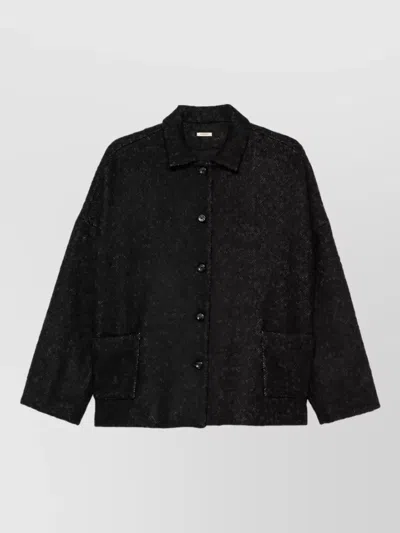 Apuntob Herringbone-pattern Front-button Jacket In Multi