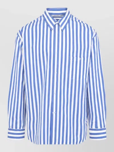 Celine Oversized Shirt In Blue
