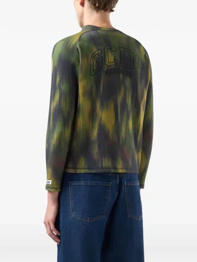 Gcds Camouflage-pattern Long-sleeve T-shirt In Multi