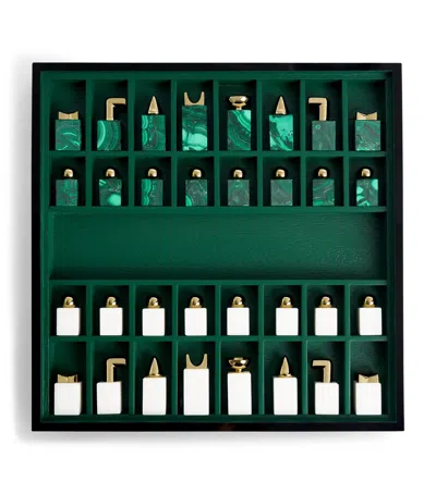 L'objet Malachite Chess Set In Multi