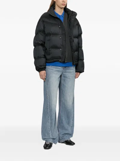 Ader Error Tag Puffer Jacket In Black