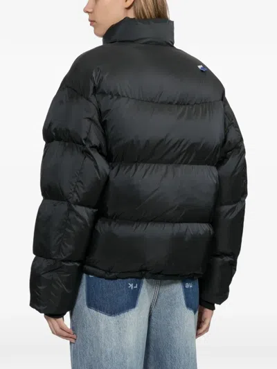 Ader Error Tag Puffer Jacket In Black