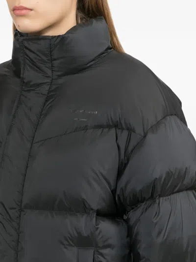 Ader Error Tag Puffer Jacket In Black